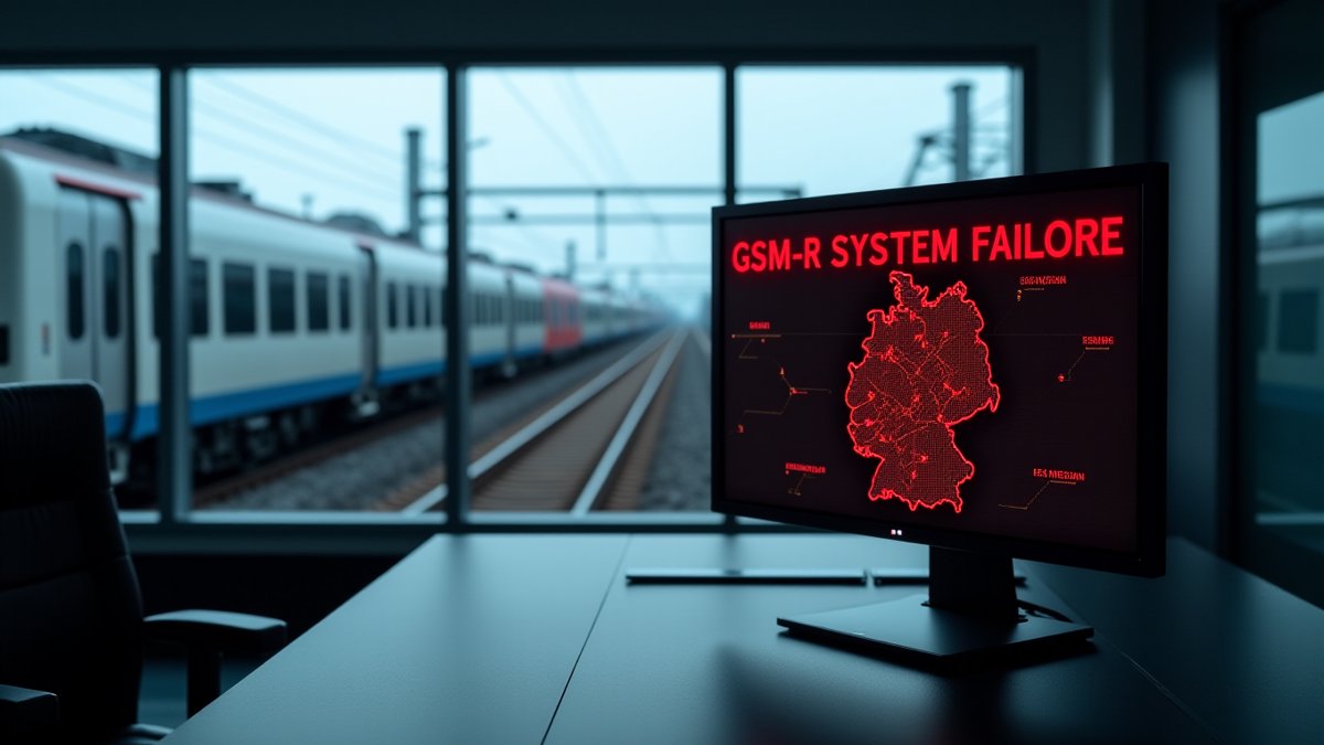 GSM-R failure halts all Deutsche Bahn trains across Germany.