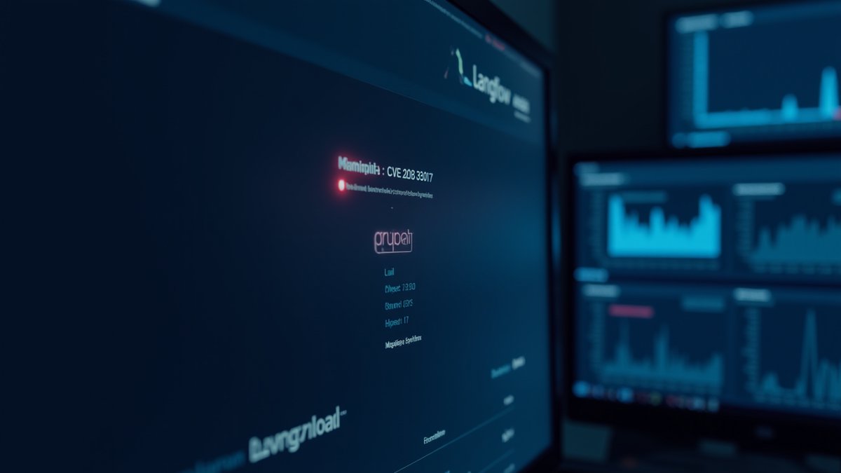 Langflow cryptominer malware exploits CVE-2026-33017 vulnerability.