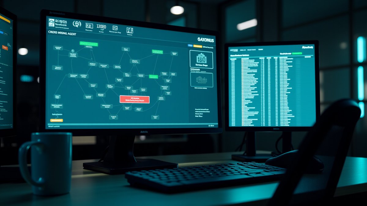 SOC dashboard reveals 12.7% of devices missing security agents, creating autonomous agent blind spots.