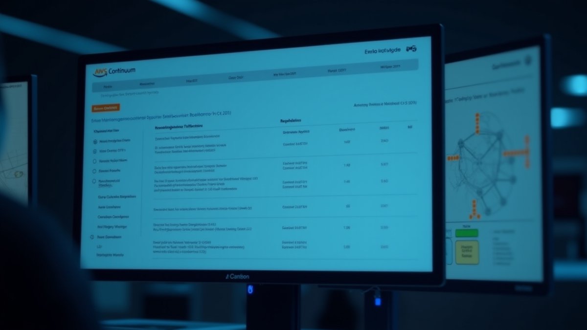 AWS Continuum dashboard and OT security consolidation visualized in a SOC environment.