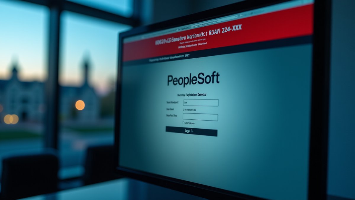 Oracle PeopleSoft zero-day exploited by ShinyHunters, targeting universities.