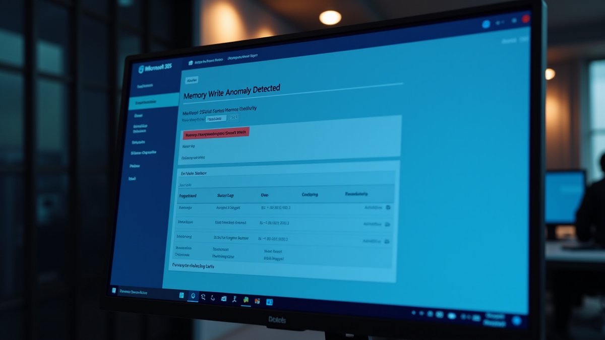 Microsoft 365 Copilot memory poisoning alert on admin dashboard with audit log