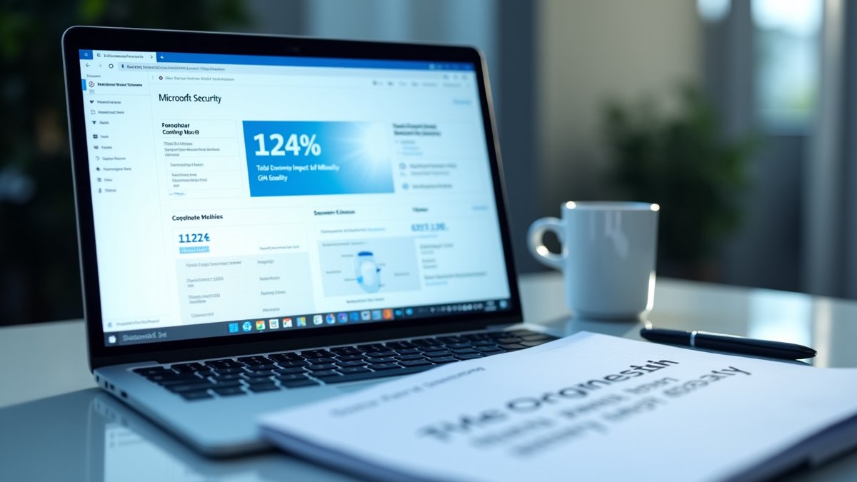 Microsoft security platform delivers 124% ROI per Forrester study.