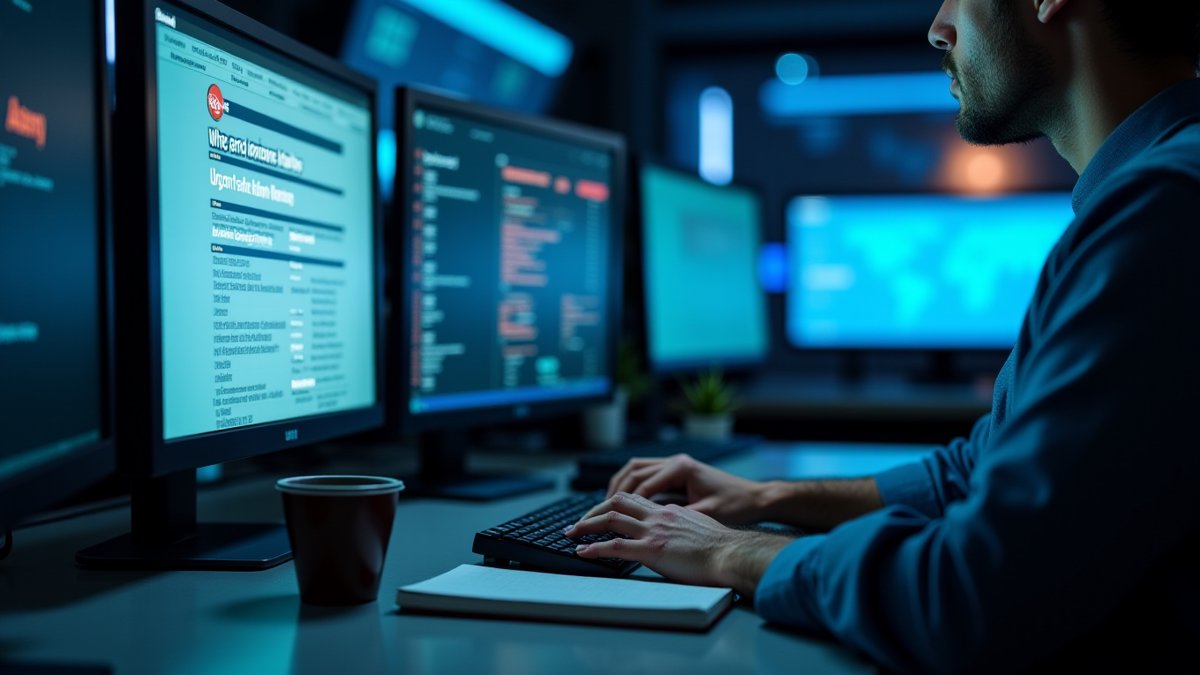 Five Eyes advisory on AI-driven cyber risk displayed on a SOC monitor.