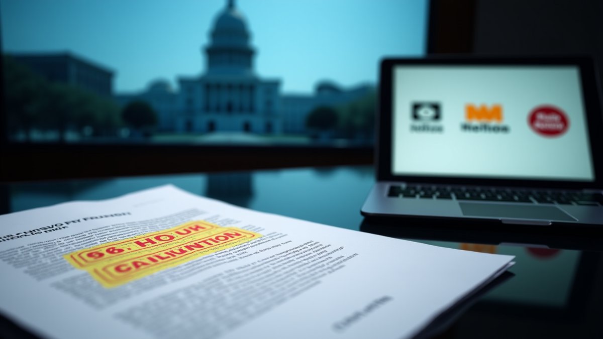 Open-source coalition challenges California's 96-hour AI license revocation clause.