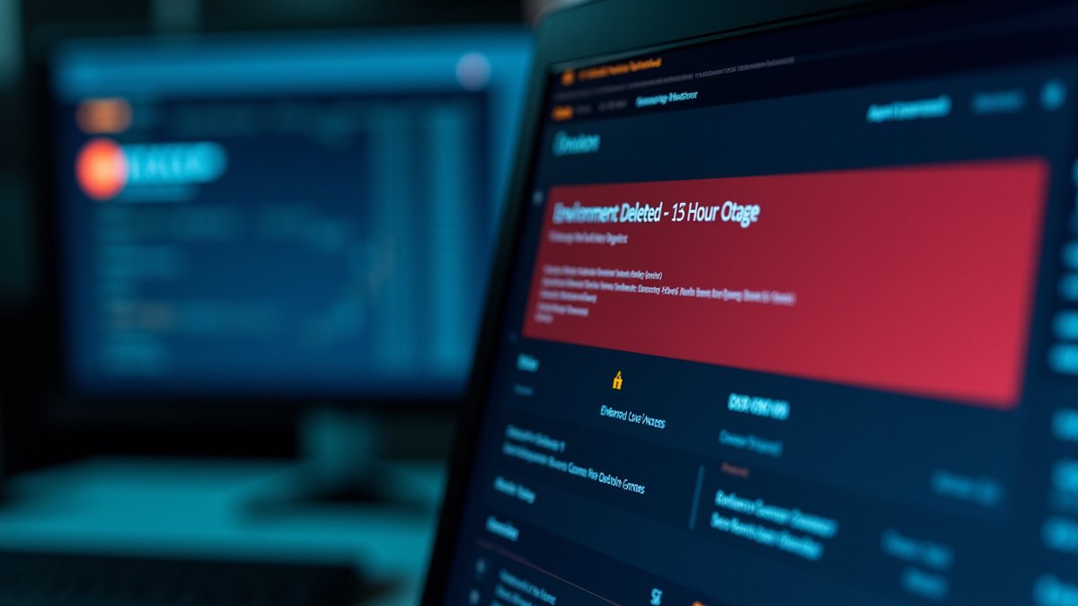 AI coding agent deletes AWS production environment causing 13-hour outage