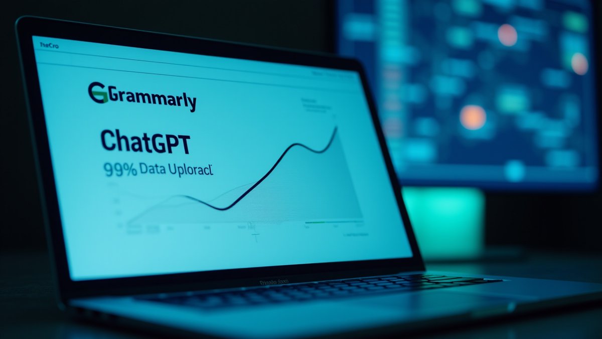 Enterprise AI data uploads surge 93%, Grammarly and ChatGPT lead transfers