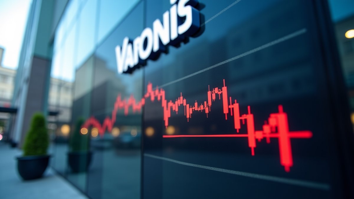 Varonis explores sale after stock plunge; logo and chart shown.