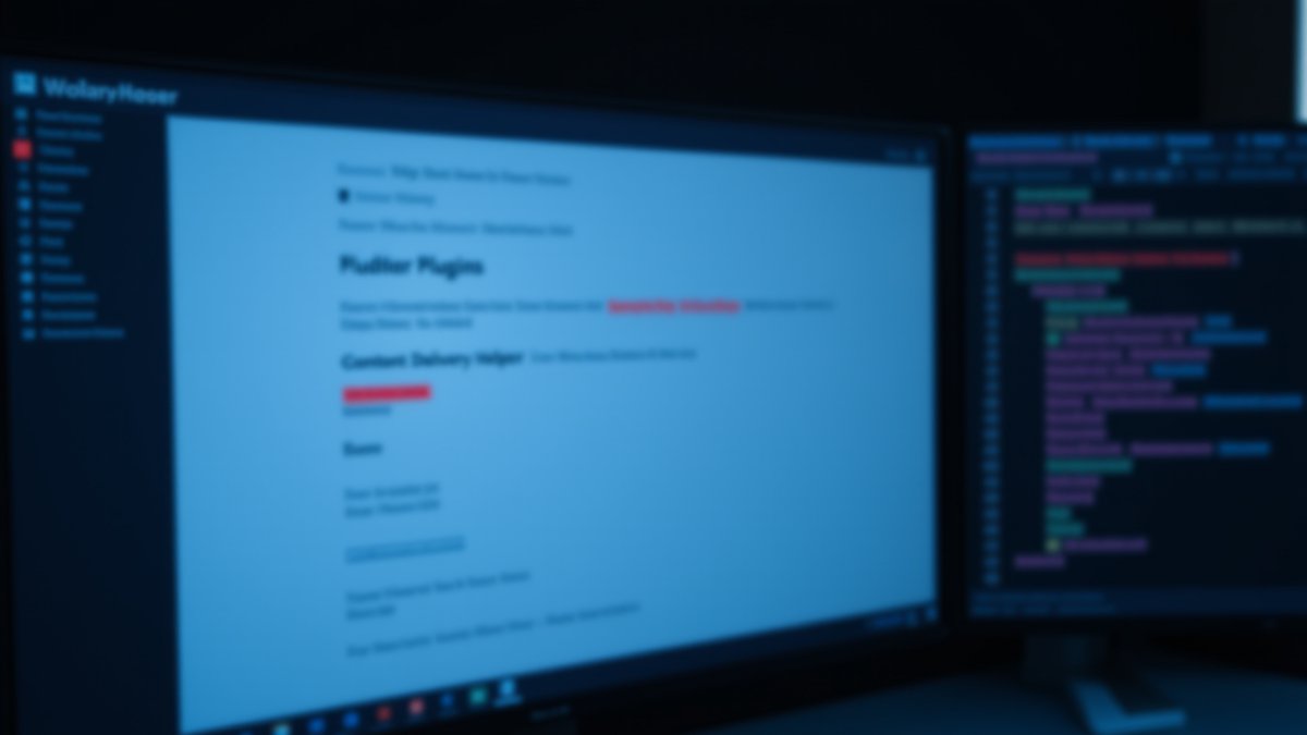 WordPress admin panel reveals hidden backdoor plugin from CDN supply chain attack.