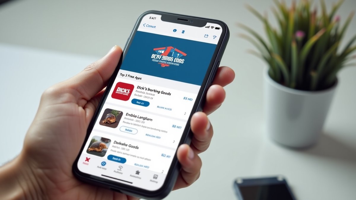 Dick's Sporting Goods app tops App Store charts amid AI controversy.