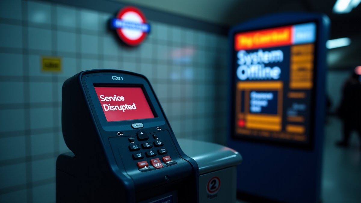TfL Oyster reader shows disruption after Scattered Spider attack