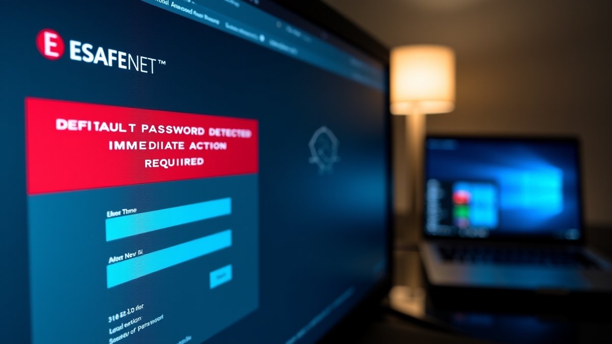 ESAFENET CDG 3 default password scans and hotel Wi-Fi credential theft