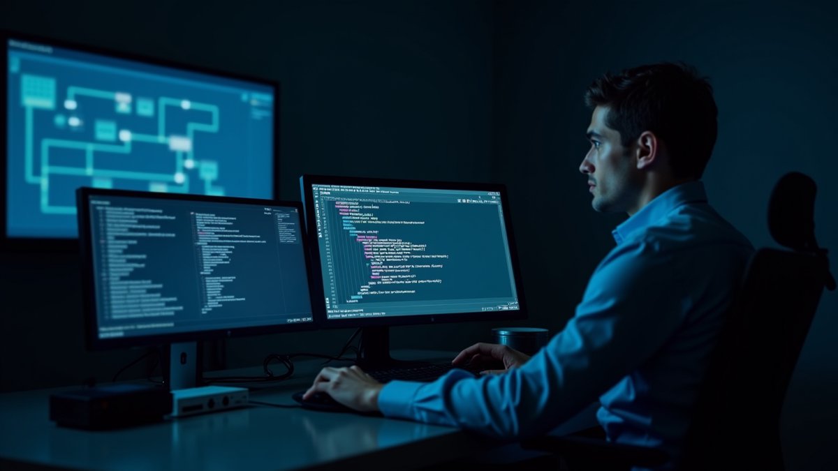 Unit 42 analyst examines AI-built IoT botnet TuxBot v3 code with disclaimers.