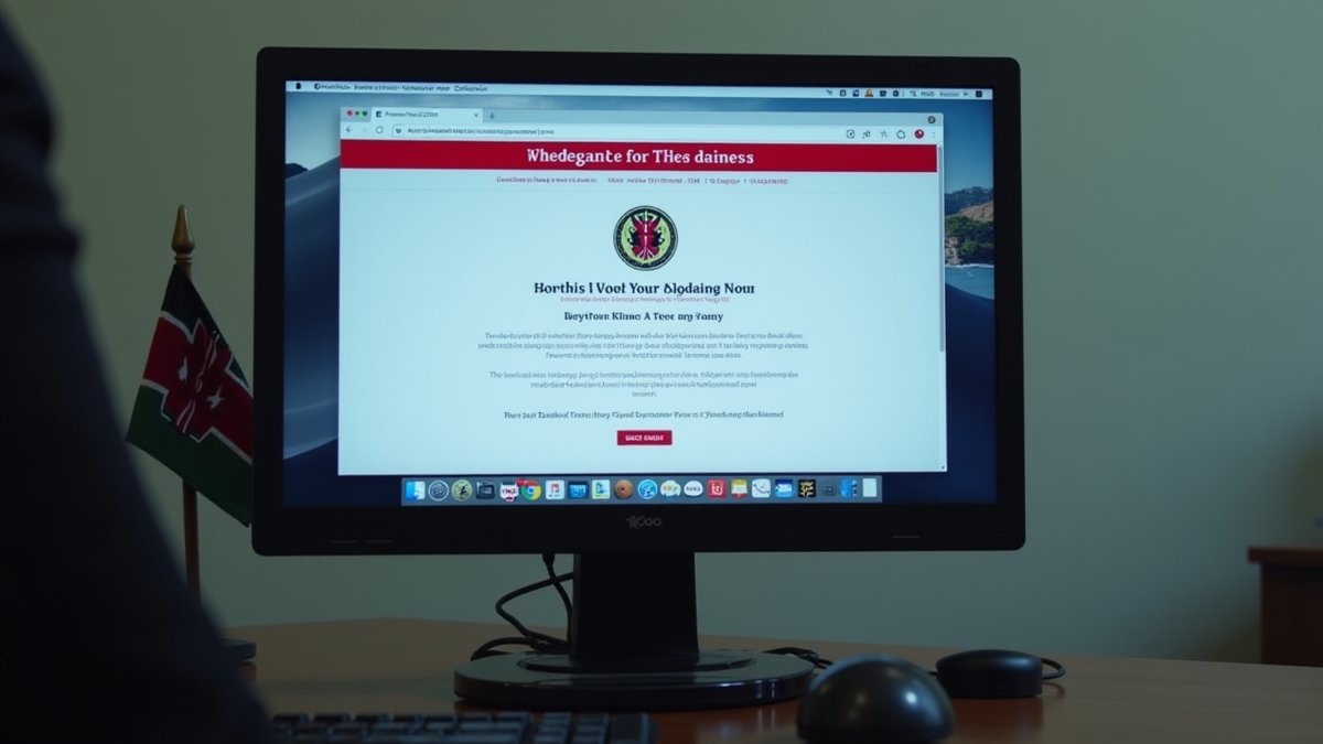 Kenya presidential site defaced with ransom demand, then restored.