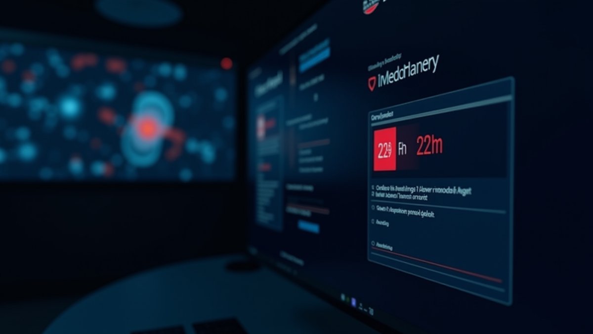 CrowdStrike SIEM dashboard shows AI-driven attack alert with 22-hour exploit timer.
