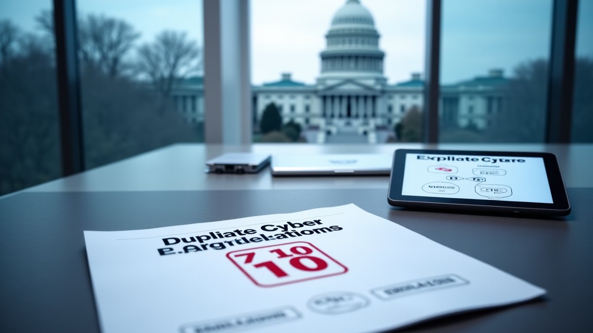 GAO report finds 7 of 10 federal cyber rules duplicated; CISA 2015 extended.