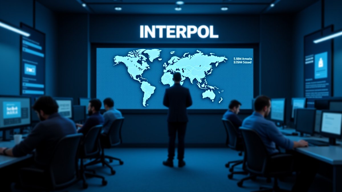 INTERPOL operation: 5,811 arrests, $293M seized in global scam crackdown.