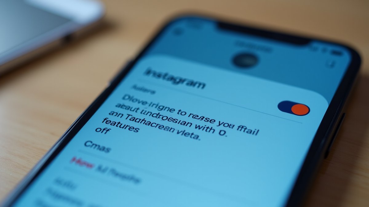 Instagram settings toggle to block Meta AI from using public posts by default.