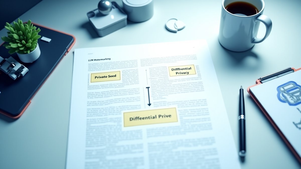 Academic papers propose LLM watermarking and privacy-preserving synthetic data methods.