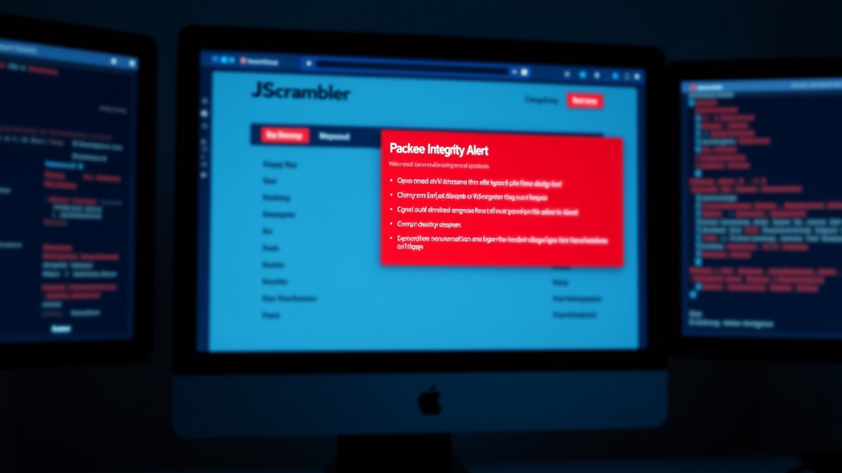 Jscrambler npm supply-chain breach: malicious package steals credentials and source code.