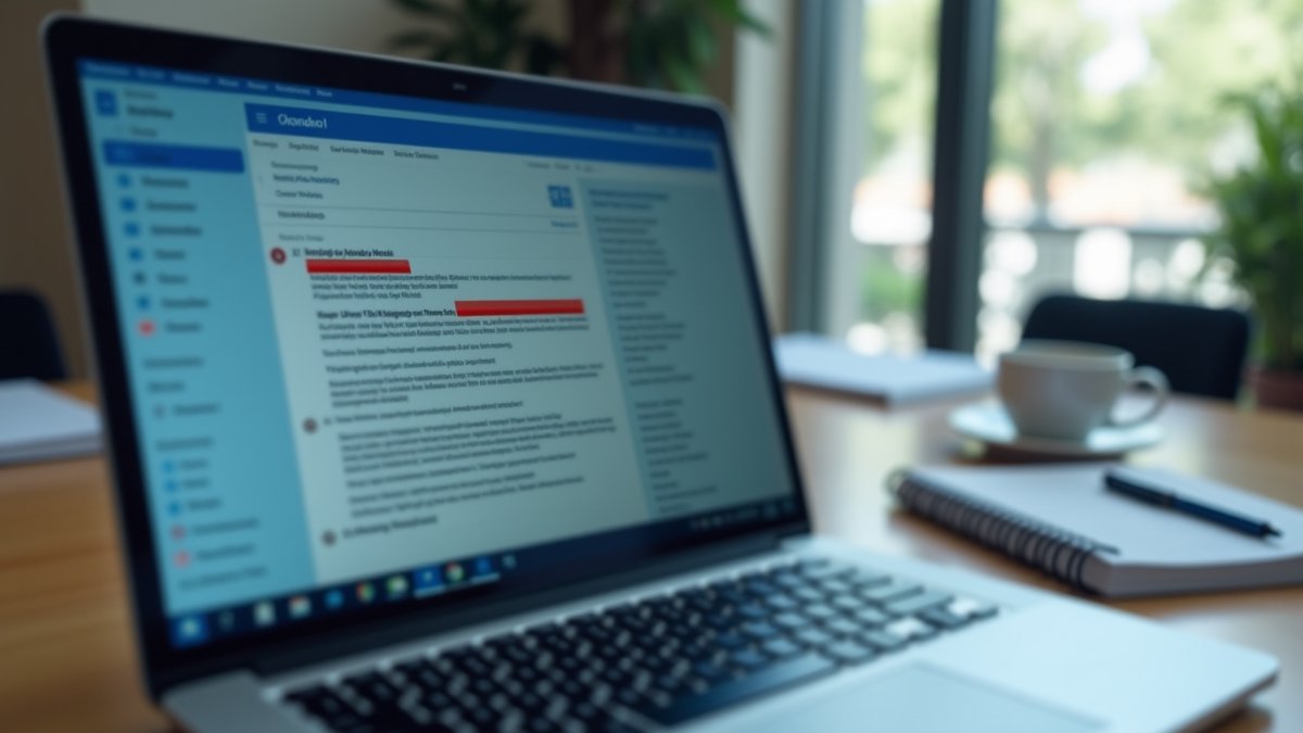 Email inbox under threat from AI-powered phishing attacks.