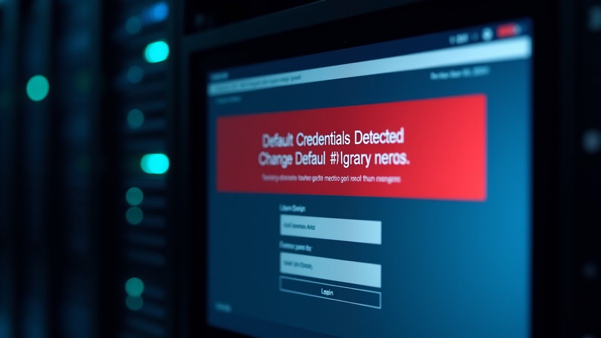 ESAFENET CDG 3 under active scanning for default passwords and weak logins.