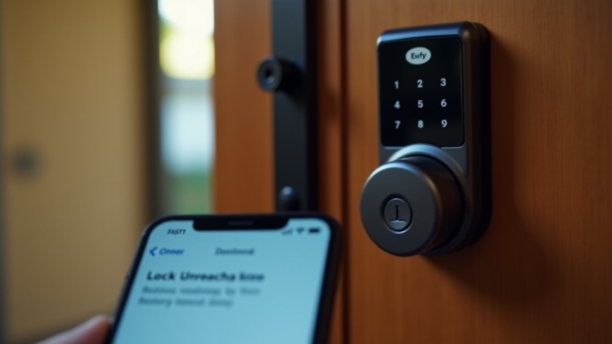 Smart lock battery failure risk: users can be locked out of their homes.