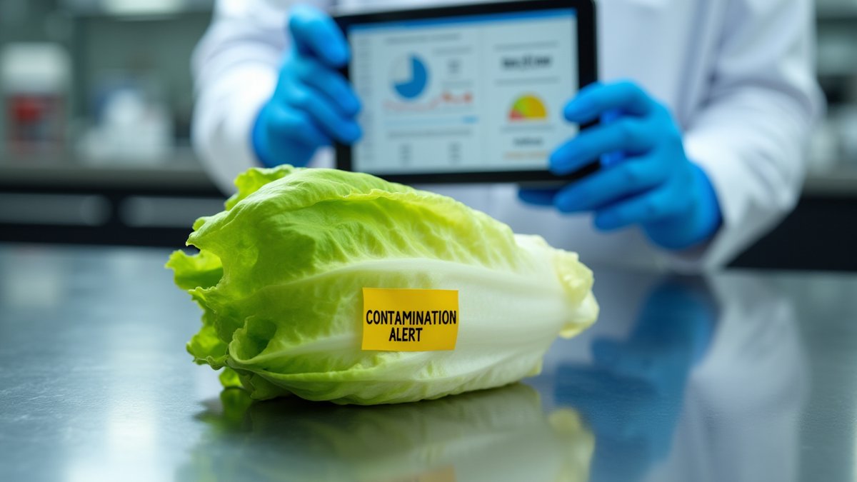 Cyclospora outbreak traced to iceberg lettuce; AI aids response.
