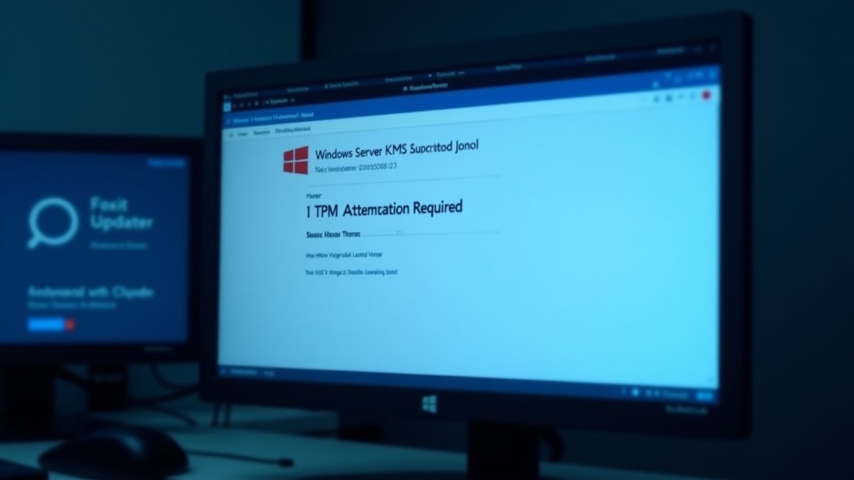 Microsoft mandates TPM attestation for Windows KMS; Foxit and Claude flaws also reported.