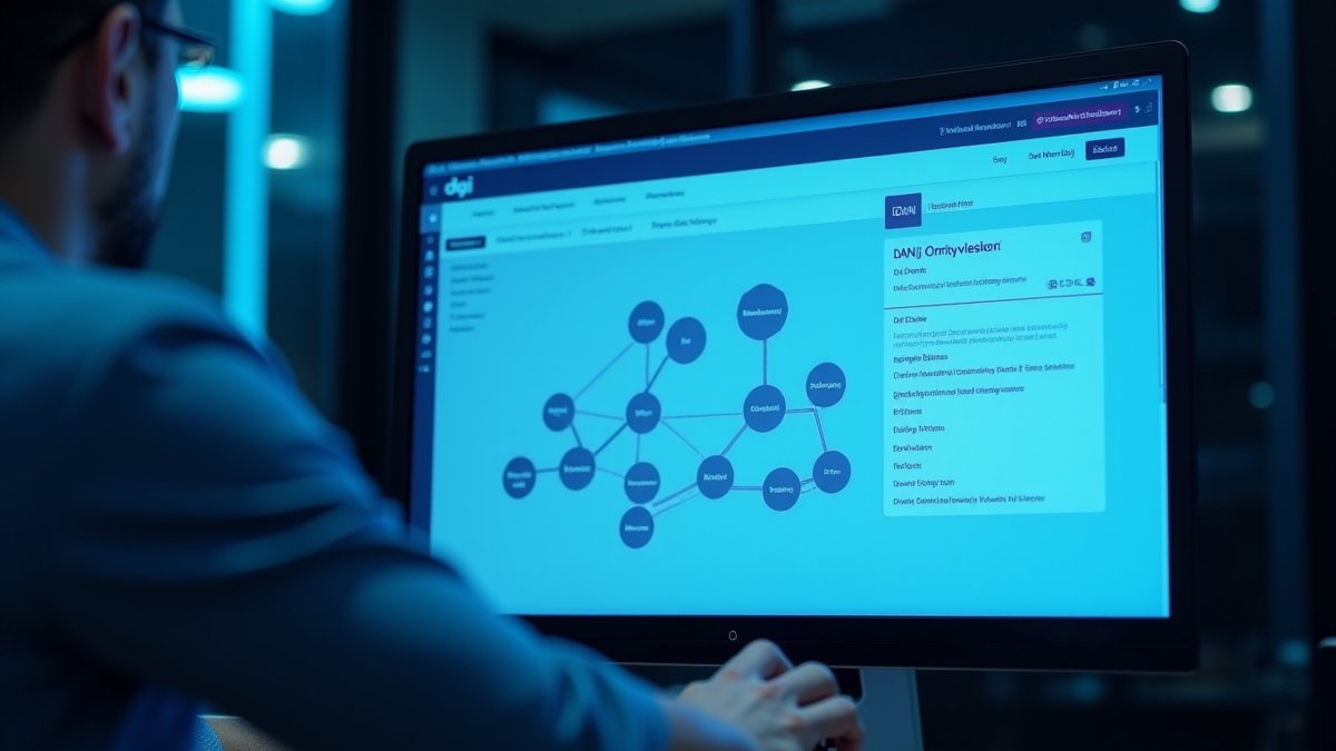Digi DANI AI agent on Remote Manager dashboard with hybrid network map