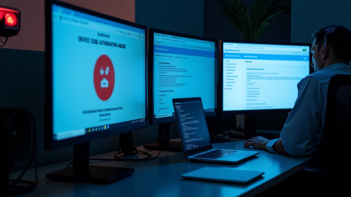 Three active campaigns: Device Code Phishing, OAuth hijacking, and TTF malware