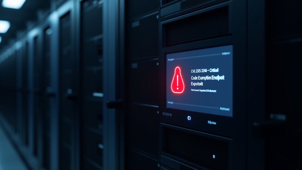 Langflow dashboard shows critical CVE-2025-3248 alert after AI-driven ransomware attack.