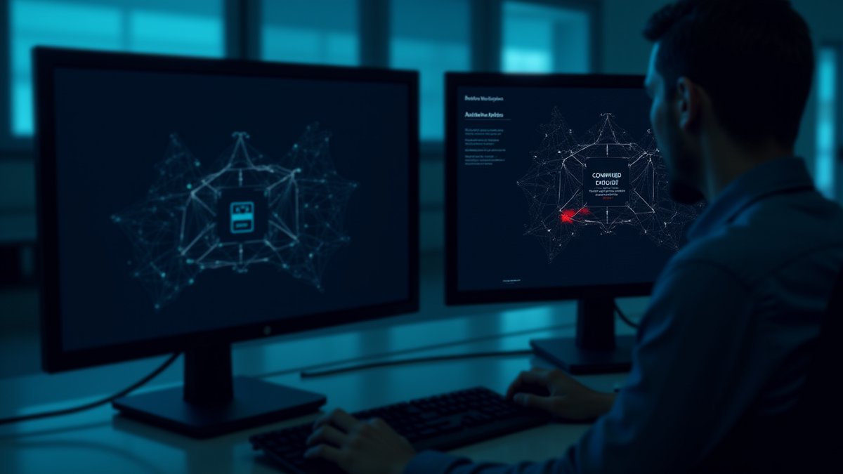 Passive attack graphs vs active validation: the cybersecurity gap visualized.