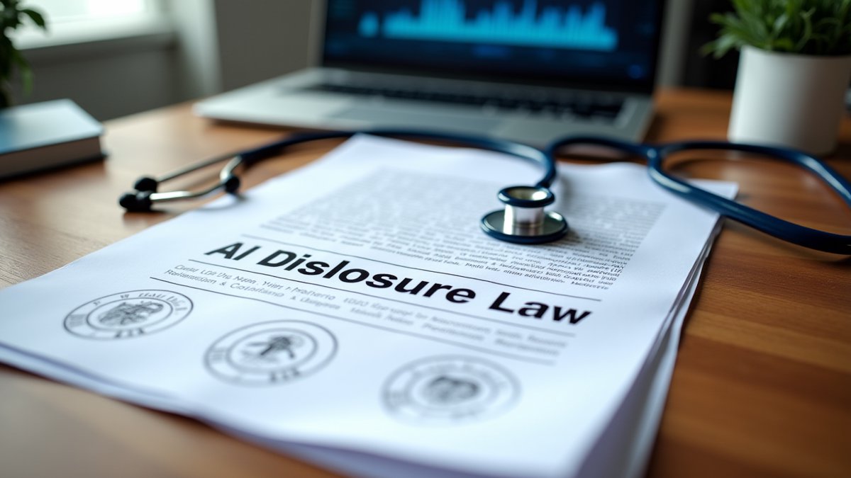 Three states enact AI disclosure laws, impacting healthcare and enterprises.