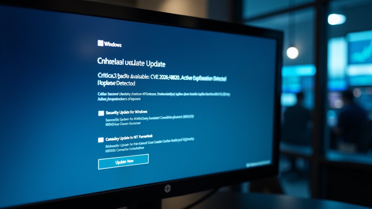 Windows update screen showing critical AFD.sys zero-day patch, urging immediate action.