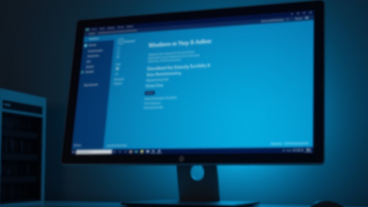 Windows update screen with critical patch alert, with a Cisco VPN appliance in the background.