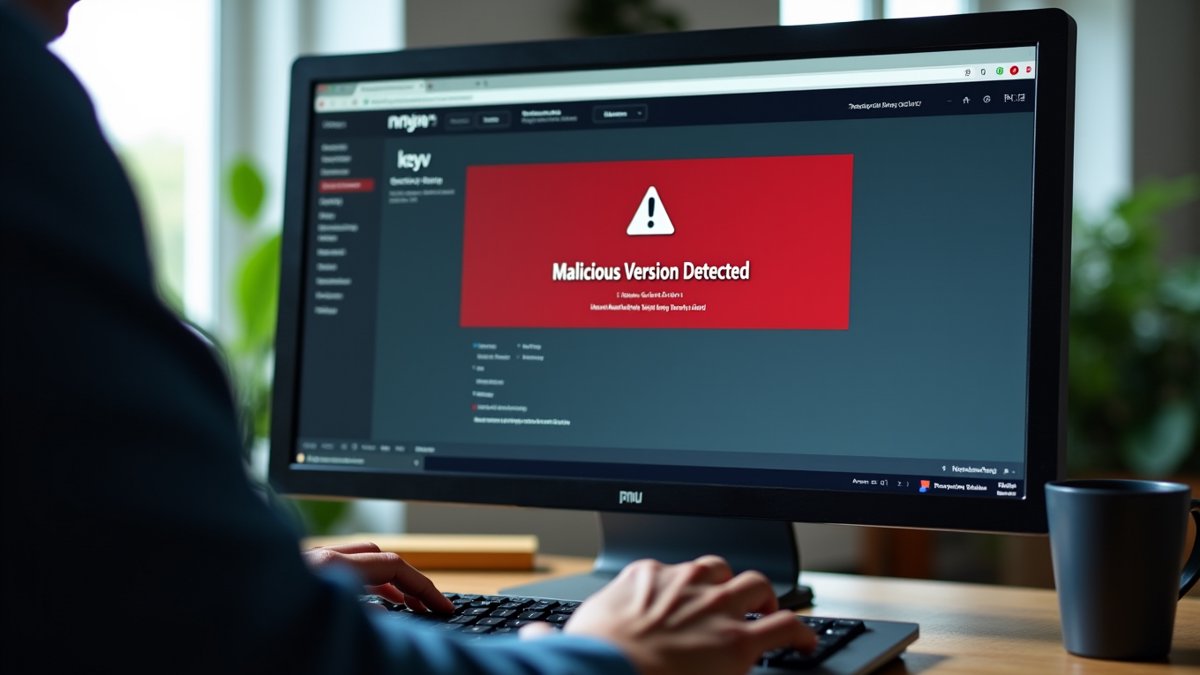 A developer's screen shows a critical security alert for the compromised 'keyv' npm package.