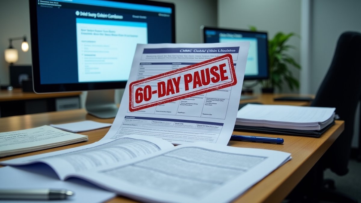 DoD suspends CMMC third-party assessments for 60 days, creating compliance uncertainty across defense supply chain.