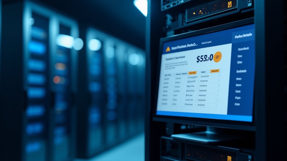 Data center server shows certificate lifecycle alert, highlighting the need for crypto-agility and proactive management.