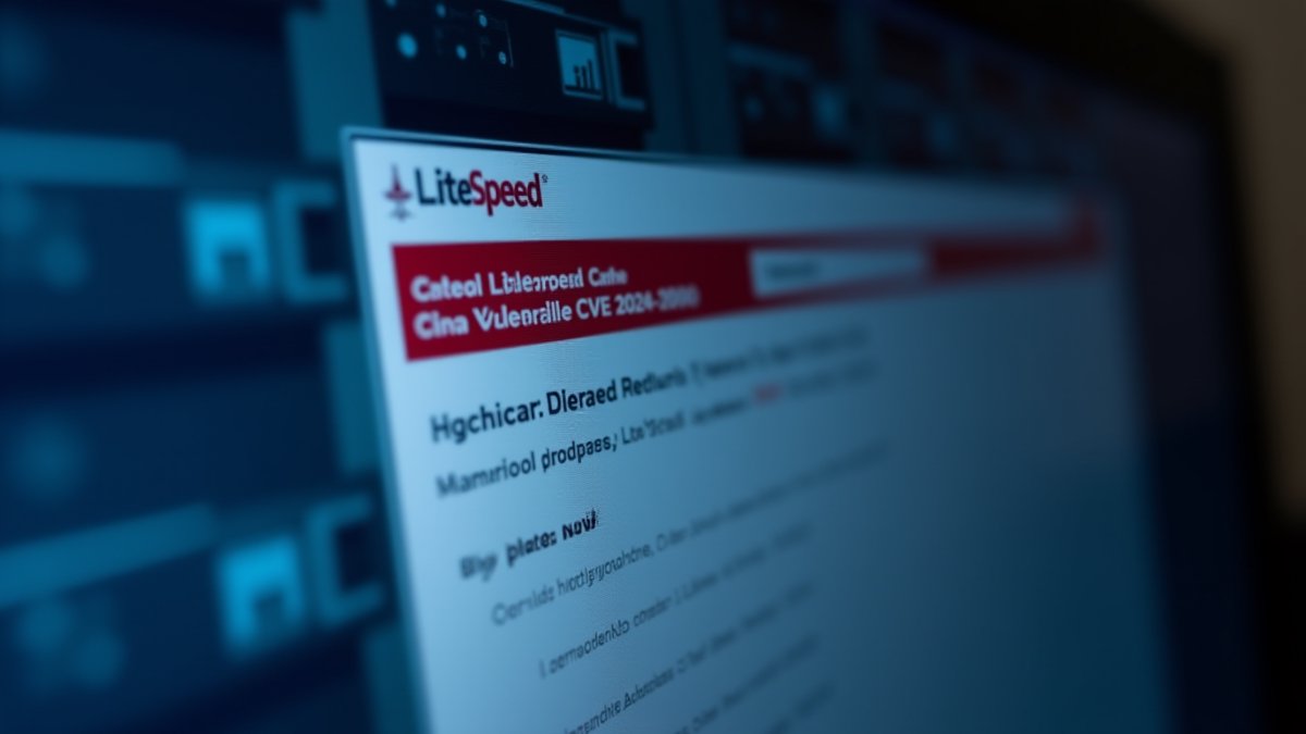 LiteSpeed Cache critical privilege escalation vulnerability alert on WordPress dashboard.