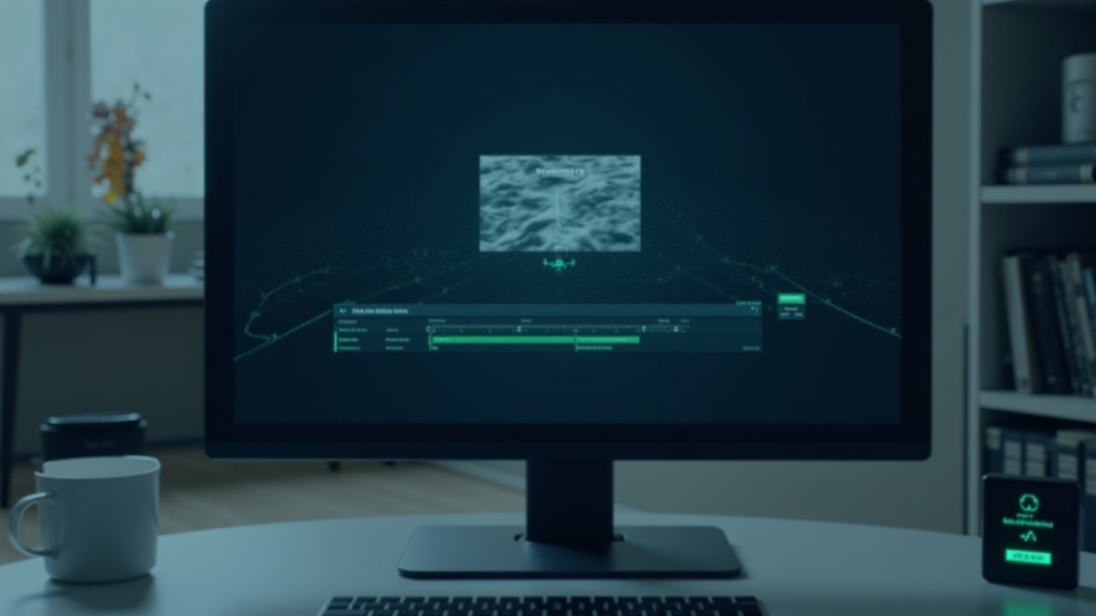 A new tool traces AI videos to their source, showing a verified provenance path on a monitor.