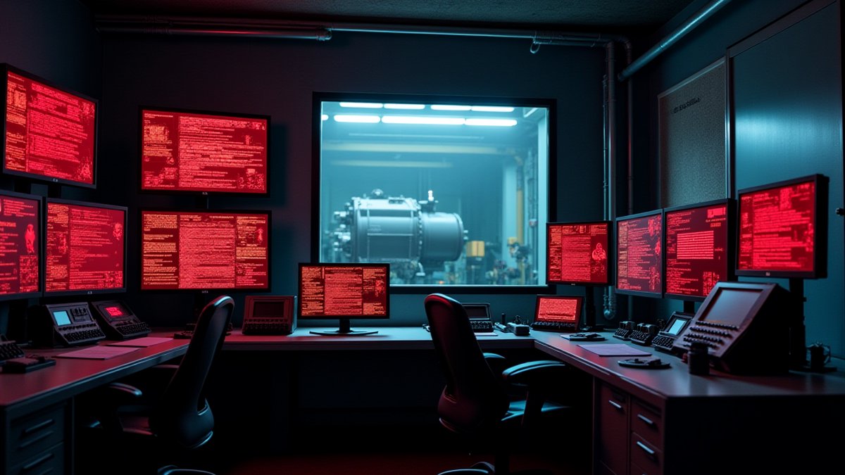 UK gas power plant control room dark after Iranian cyber attack forced four-day shutdown.