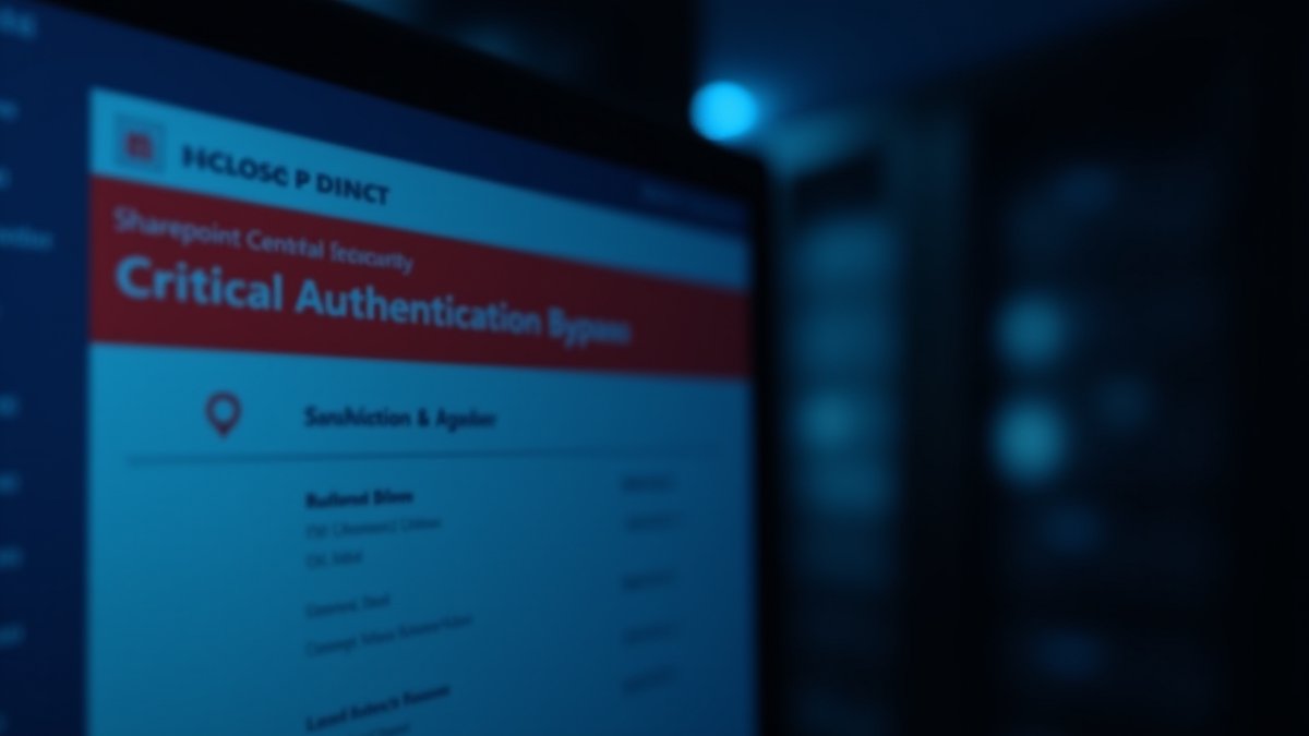 Microsoft SharePoint admin panel shows a critical alert for actively exploited CVE-2026-55040.