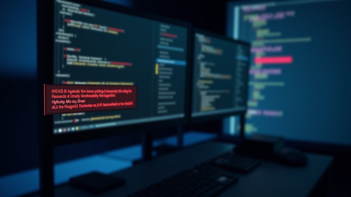 Hugging Face Diffusers library shows critical RCE vulnerability alert on a developer's screen.
